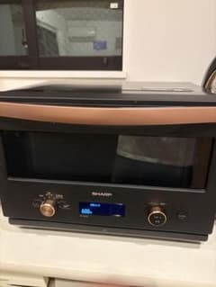 s*e様 SHARP オーブンレンジ 600W 黒　ジャンクのサムネイル