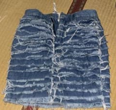 フリンジデニムスカblackpink リサ着用のサムネイル