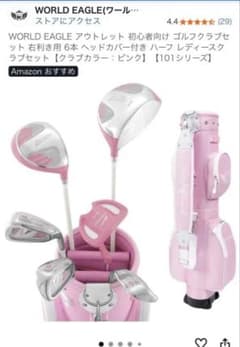 WORLD EAGLE レディース ゴルフクラブセット 101 ピンク 初心者 - メルカリ