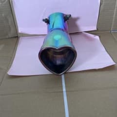 ハート型 マフラーカッター チタンカラーのサムネイル