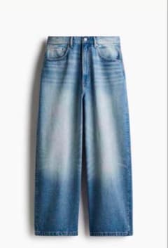 【即完品】h&m スーパーバギーデニム 30×30 ブルーのサムネイル