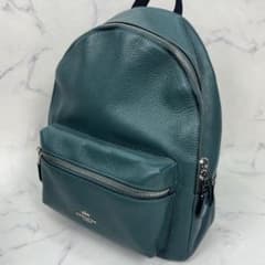 希少 COACH コーチ リュック グリーン ペプルドレザー 30550 希少 COACH コーチ リュック グリーン ペプルドレザー 30550 - メルカリ