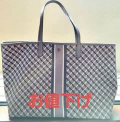 Tory Burch トリーバーチ トートバッグ グレー ジオロゴ A 3 - メルカリ