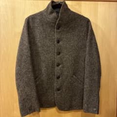 BEARMS HEART ウール100% スタンドカラージャケット グレー Sのサムネイル