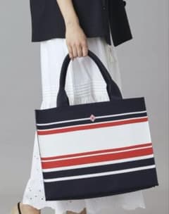 ドレステリア トートバッグ ネイビー レッド - メルカリ