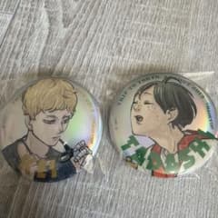 2個セット】ハイキュー 月島蛍 山口忠 メタリック缶バッジ ジャンプ