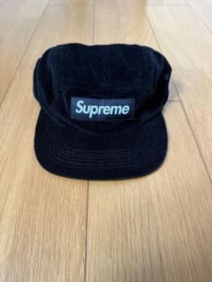 Supreme コーデュロイ Camp Cap ブラック USA製 レザーベルト - メルカリ