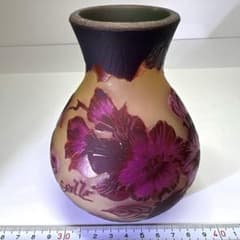 エミール・ガレ 酸化腐食彫花入 高さ13㎝ 東K8-0131☆1F タトサ - メルカリ