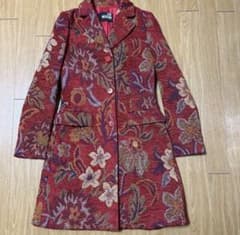 LOVE MOSCHINO ラブモスキーノ コート 38 赤 - メルカリ