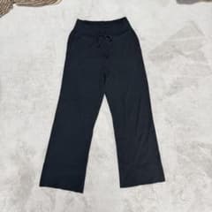 UNIQLO ユニクロ ウォッシャブルニットリブパンツ XL ブラックのサムネイル