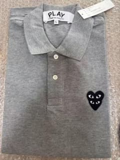PLAY COMME des GARÇONS ポロシャツ グレー Lサイズ - メルカリ