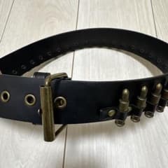 弾丸モチーフ ベルト ブラックのサムネイル