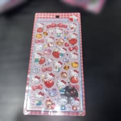 【正規品】サンリオ　第2弾　ハローキティ 赤 ボンボンドロップシール　大　通常のサムネイル