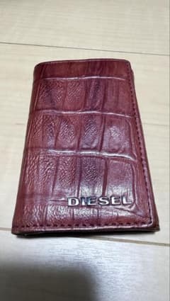 DIESEL キーケース クロコ型押し ワインレッドのサムネイル
