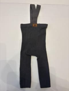 グレー サスペンダー付き ニットレギンス　西松屋　65のサムネイル
