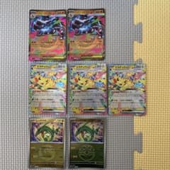 ピカチュウex 、メガリザードンex ２枚、レックウザミラーのサムネイル