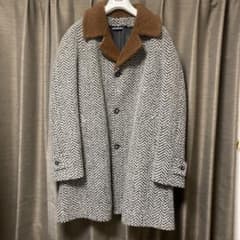 D&G ブラウンボア ヘリンボーン ウールハーフコート - メルカリ
