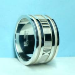 ティファニーアトラスワイドリング 21号 新品仕上げ ほぼ無傷未使用に