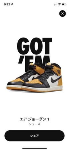 Air Jordan1 Retro High Ogのサムネイル