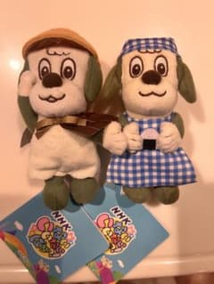 いないいないばぁ　わんわん　キャラクター ぬいぐるみ 2体セットのサムネイル