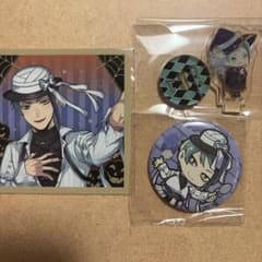 ツイステ フロイド ちゅあスタ スケモン アクリルスタンド 缶バッジ