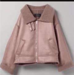にゃんころ様専用出品　購入されてもキャンセルしますB-3ボアコートピンクブラウンのサムネイル