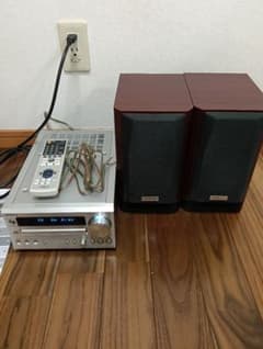 ONKYO CDレシーバー CR-D2　スピーカーD-D2E　リモコンセット ONKYO CDレシーバー CR-D2 スピーカーD-D2E リモコンセット - メルカリ