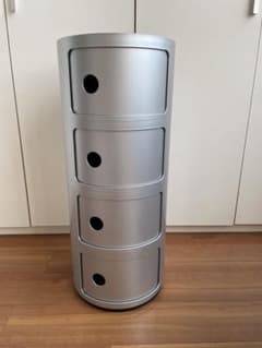 Kartell カルテル コンポニビリ 4段 シルバー イタリア製 - メルカリ
