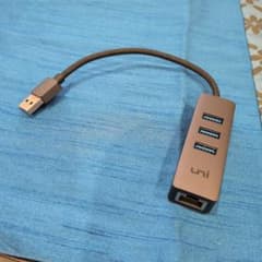 uni USBハブ 3ポート イーサネットアダプター