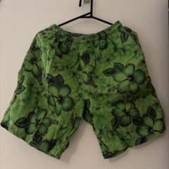 Stussy ハイビスカス柄 ショートパンツ グリーン L | Mercari