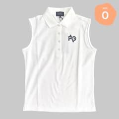 178 パーリーゲイツ ノースリーブポロシャツ ホワイト サイズ0 S