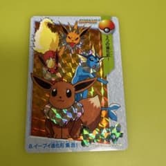 当時物　レア　ポケモン カードダス イーブイ進化形大集合 3つの進化系 1998 希少 ポケモン カードダス イーブイ進化系 ブースター サンダース