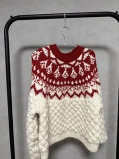 ノルディック柄ニットセーターのサムネイル