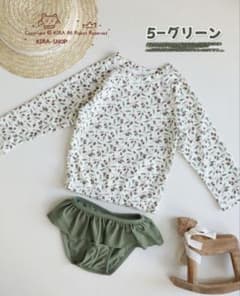 子供用 120 ラッシュガード　水着　帽子付き