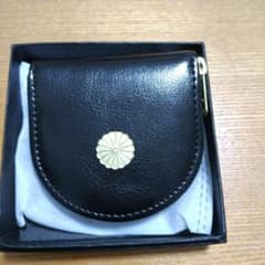 #週末最終割引# 黒レザー コインケース ゴールドファスナーのサムネイル