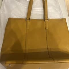 美品 BUSINESS LEATHER FACTORY トートバッグ マスタードのサムネイル