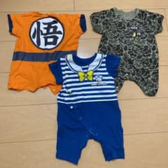 ロンパース60〜70㌢　3点セット！！！まとめ売りのサムネイル