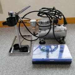 エアコンプレッサー エアテックス エアブラシ エアーブラシセットダブルアクションのサムネイル