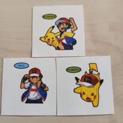 포켓몬 빵 씰 데코 캐릭터 씰 사토시 피카츄