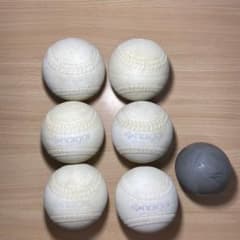 ソフトボール2号球　中古6個セット＋サンドボールのサムネイル
