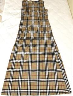 BURBERRY ノースリーブ チェック柄 ワンピース - メルカリ