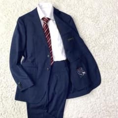 【極美品】大きいサイズ スーツカンパニー 別注モデル英国製ウール セットアップ セットアップ》尾州 WOOL SUIT セットアップスーツ 25AW（5-0086-5-55