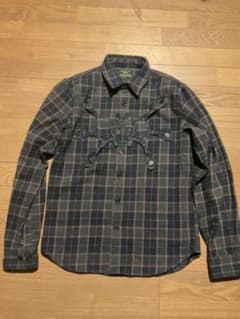 Happy99 ネルシャツ ネイビー系チェックのサムネイル