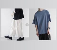 remer ルーズワイドアンクルパンツ Tシャツ ネイビーのサムネイル