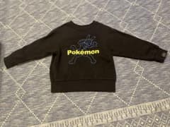 ポケモン ルカリオ トレーナー ブラック100裏起毛のサムネイル