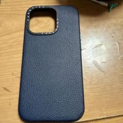 CASETIFY レザーケース　ネイビー iPhone15pro　MagSafeのサムネイル