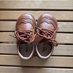 MG BABY キッズ フォーマルシューズ ウィングチップ ブラウンのサムネイル