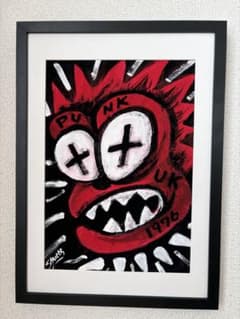 原画　オリジナルpopアート　アクリル絵の具　キャラクターのサムネイル