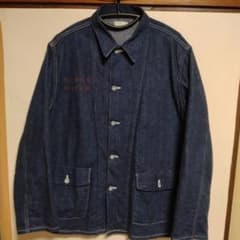 ウエアハウス Lot2186 ステンシル デニム カバーオール 42 XL 美品 ウエアハウス Lot2186 ステンシル デニム カバーオール 42 XL 美品