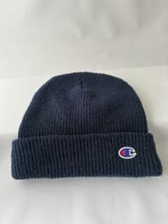 Champion ビーニー ニット帽 ネイビーのサムネイル
